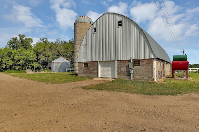 37454 605th Ave, Bluffton Twp, MN 56518 - view of barn with driveway and a yard