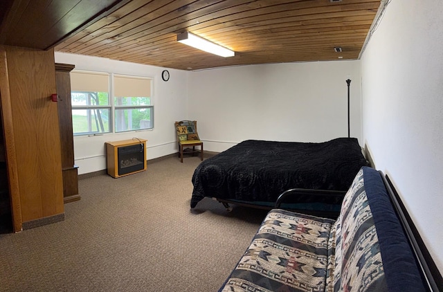 30055 Shore Dr, Pengilly, MN 55775 - carpeted bedroom with wooden ceiling