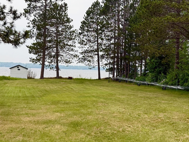 30055 Shore Dr, Pengilly, MN 55775 - view of grassy yard with a water view