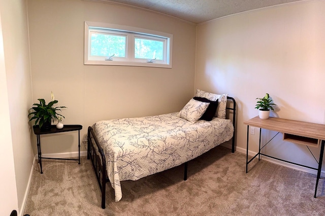 604 10th Ave, Grand Rapids, MN 55744 - carpeted bedroom with ornamental molding and a textured ceiling