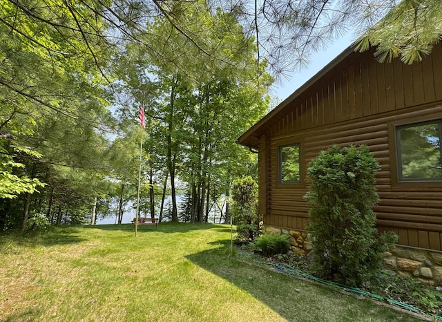 27315 Stark Lake Rd, Aitkin, MN 56431 - view of grassy yard featuring a water view