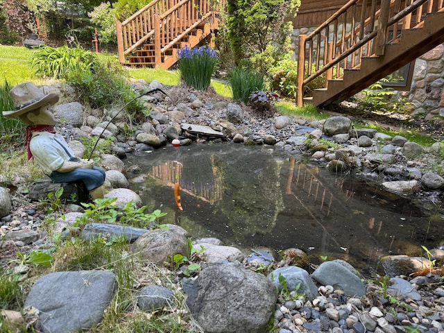 27315 Stark Lake Rd, Aitkin, MN 56431 - view of yard with stairway