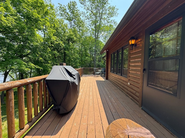 27315 Stark Lake Rd, Aitkin, MN 56431 - deck featuring grilling area