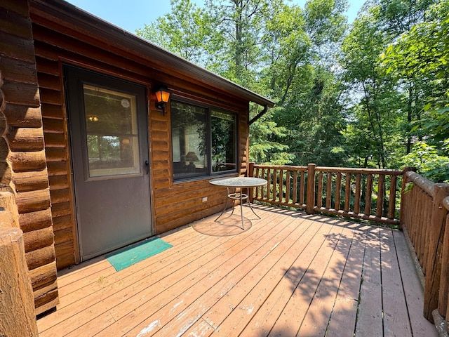 27315 Stark Lake Rd, Aitkin, MN 56431 - view of wooden terrace