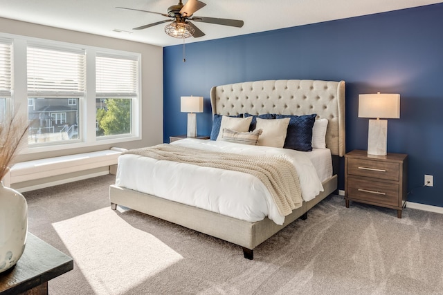 10329 Kentucky Ave N, Brooklyn Park, MN 55445 - carpeted bedroom featuring ceiling fan and baseboards