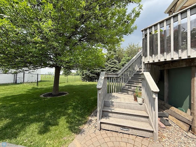 521 Kroshus Dr, Dilworth, MN 56529 - view of yard with stairs