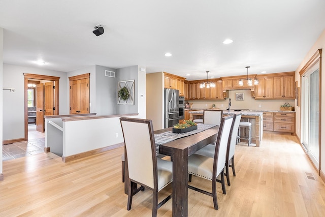 3546 230th St E, Prior Lake, MN 55372 - dining area featuring recessed lighting and light wood-style flooring