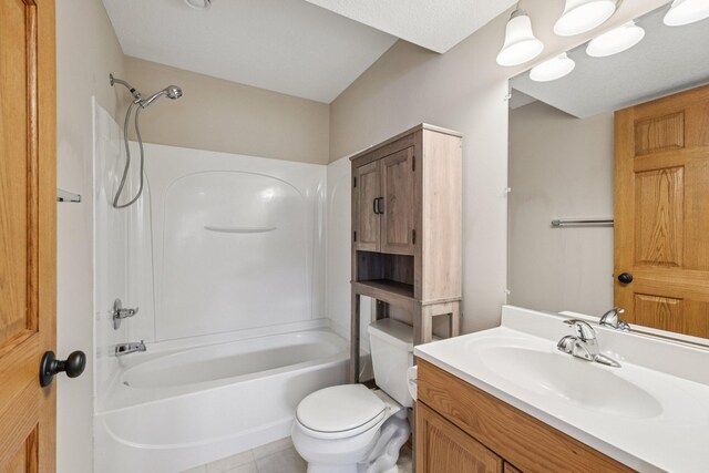 1741 Prescott Ln, Chaska, MN 55318 - full bath with toilet, bathing tub / shower combination, vanity, and tile patterned floors