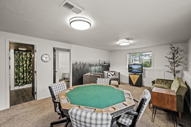 3717 80th Ave N, Brooklyn Park, MN 55443 - game room featuring carpet and a textured ceiling