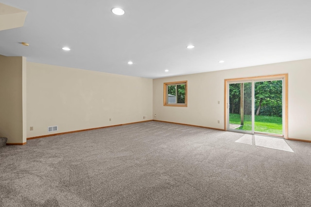 13842 Redwood St NW, Andover, MN 55304 - carpeted empty room featuring baseboards and recessed lighting