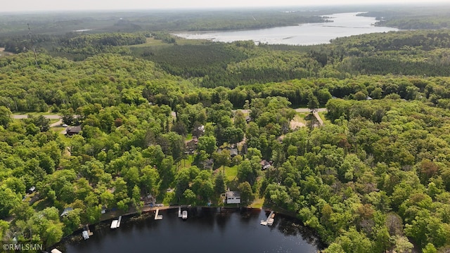 49063 203rd Pl, Mcgregor, MN 55760 - drone / aerial view of a heavily wooded area and a nearby body of water