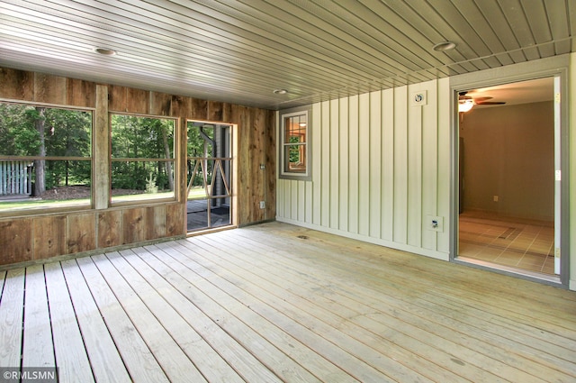 49063 203rd Pl, Mcgregor, MN 55760 - unfurnished sunroom with ceiling fan