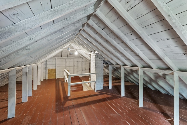 5420 Fremont Ave N, Brooklyn Center, MN 55430 - attic with an upstairs landing