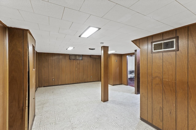 5420 Fremont Ave N, Brooklyn Center, MN 55430 - finished basement with wooden walls