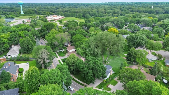 6521 Gleason Rd, Edina, MN 55439 - aerial view of property and surrounding area with a heavily wooded area and nearby suburban area