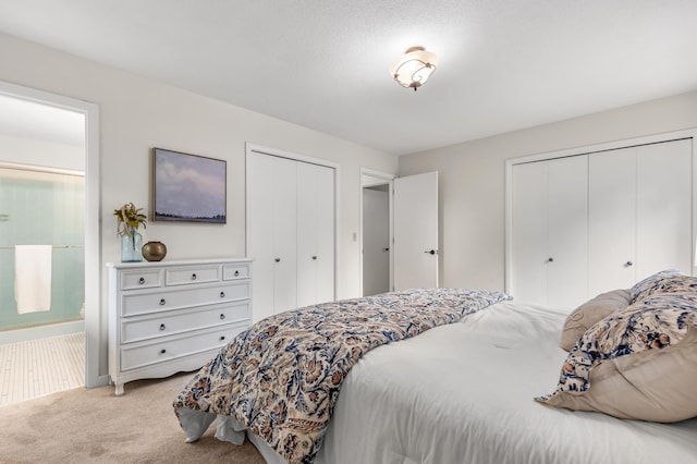 6521 Gleason Rd, Edina, MN 55439 - carpeted bedroom featuring two closets and connected bathroom