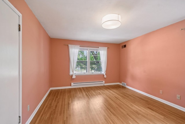 1346 Como Ave, Saint Paul, MN 55108 - unfurnished room with baseboard heating and light wood-style floors