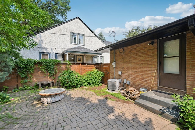 1346 Como Ave, Saint Paul, MN 55108 - view of patio / terrace featuring a fire pit