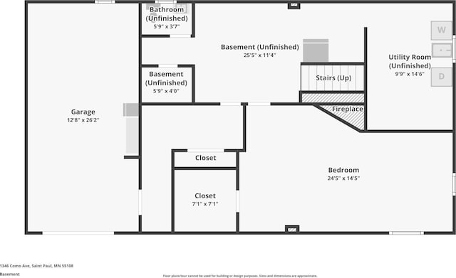 1346 Como Ave, Saint Paul, MN 55108 - view of home floor plan