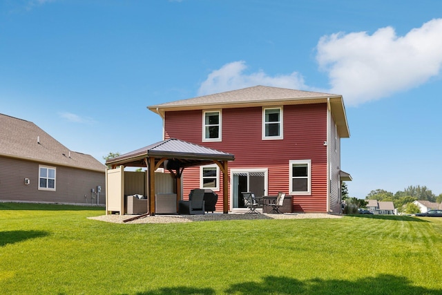 11505 Pineridge Way N, Dayton, MN 55327 - back of property featuring a gazebo, a yard, and a patio area