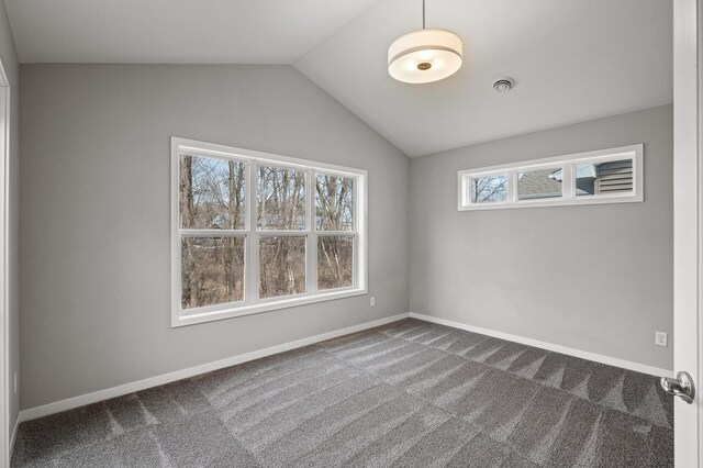 11183 184th Cir NW, Elk River, MN 55330 - empty room featuring carpet, lofted ceiling, and baseboards