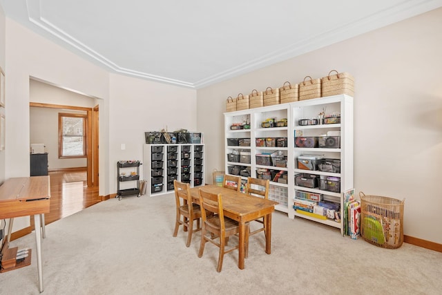 9256 Gateway Ln, Eden Prairie, MN 55347 - carpeted dining space featuring baseboards