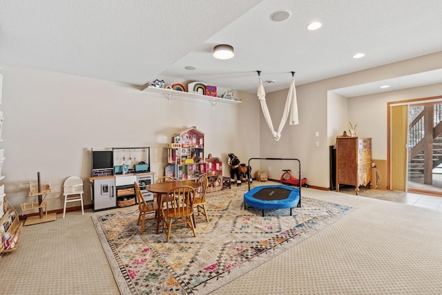 9256 Gateway Ln, Eden Prairie, MN 55347 - recreation room with recessed lighting and baseboards