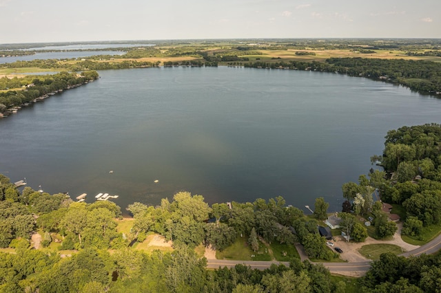 21400 654th Ave, Darwin, MN 55324 - aerial overview of property's location with a large body of water
