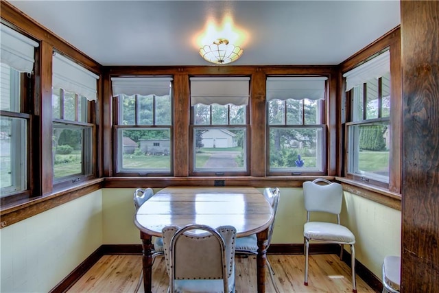 17174 59th Ave, Lafayette Twp, WI 54729 - dining space with wood finished floors and baseboards