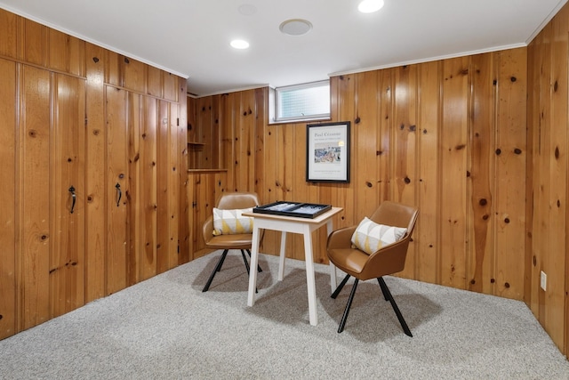 5409 Aldrich Ave S, Minneapolis, MN 55419 - office with carpet and wooden walls