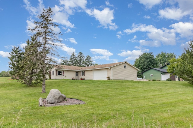 38630 Woodview Ln, Le Center, MN 56057 - view of grassy yard with an attached garage