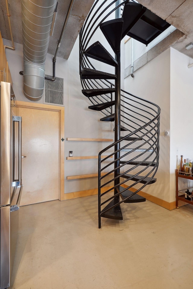 525 3rd St Unit 502, Minneapolis, MN 55401 - stairs with concrete flooring