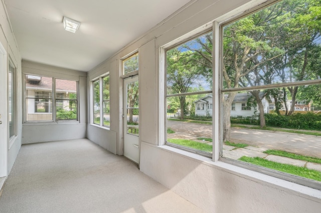 2619 23rd Ave N, Minneapolis, MN 55411 - unfurnished sunroom with carpet floors