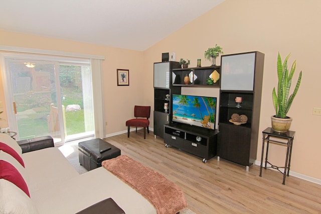 653 86th Ln NW, Coon Rapids, MN 55433 - living room with light wood-style flooring and lofted ceiling