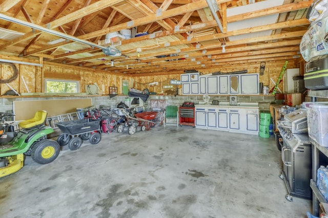 45909 Lands End Rd, Vergas, MN 56587 - garage featuring a garage door opener