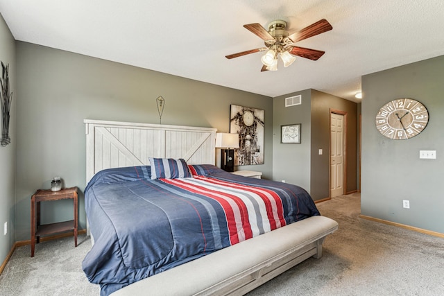 4505 Victor Path Unit 7, Hugo, MN 55038 - bedroom with carpet, baseboards, and ceiling fan