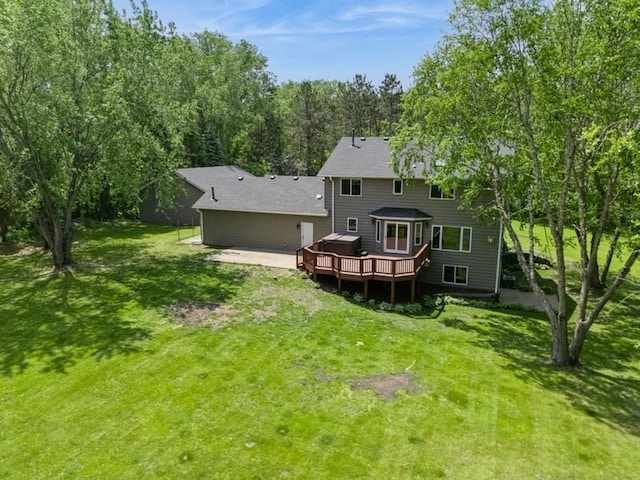 17575 Xenia St NW, Andover, MN 55304 - back of property featuring a deck and a yard