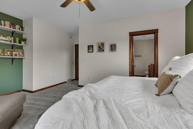 944 Cove Ct NW, Sauk Rapids, MN 56379 - carpeted bedroom with a ceiling fan and baseboards