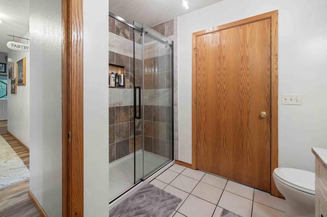 32157 County Road 39, Breezy Point, MN 56472 - full bathroom featuring a shower stall and tile patterned flooring