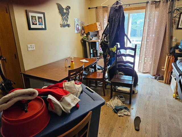 N7018/N7020 564th St, Red Cedar Twp, WI 54751 - dining area with wood finished floors