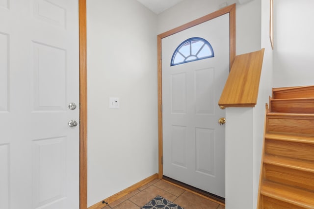 2909 Molina St, Shakopee, MN 55379 - entrance foyer featuring stairs and light tile patterned floors