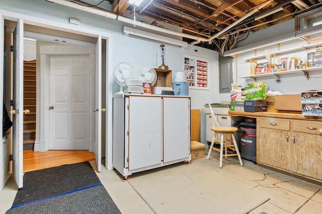 922 Fillmore St, Alexandria, MN 56308 - unfinished below grade area with electric panel