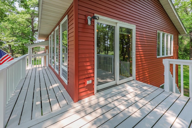 4195 25th St NE, Sauk Rapids, MN 56379 - view of wooden deck