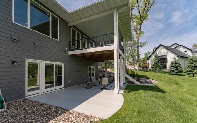3039 Lady Slipper Ln SW, Rochester, MN 55902 - view of patio / terrace with stairs