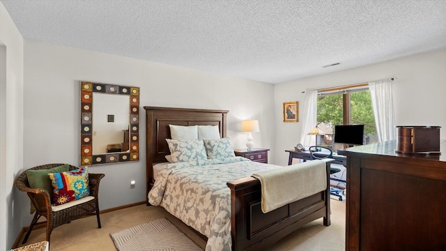2606 Lake Court Dr, Mounds View, MN 55112 - bedroom with light carpet and a textured ceiling