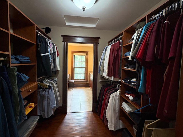 1710 Maple Ave, Benson, MN 56215 - walk in closet featuring wood finished floors