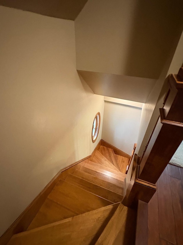 1710 Maple Ave, Benson, MN 56215 - stairway with baseboards