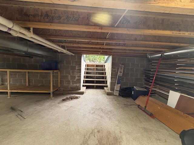 1710 Maple Ave, Benson, MN 56215 - below grade area with concrete block wall