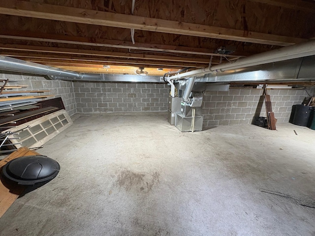 1710 Maple Ave, Benson, MN 56215 - unfinished below grade area with heating unit