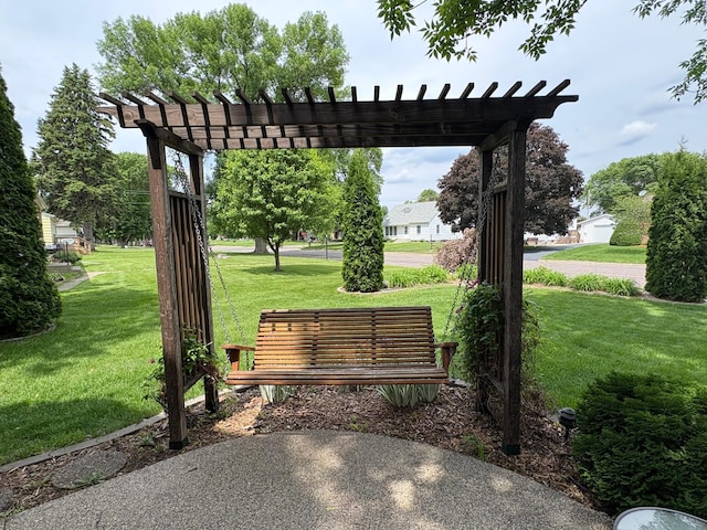 1710 Maple Ave, Benson, MN 56215 - view of property's community with a lawn and a pergola